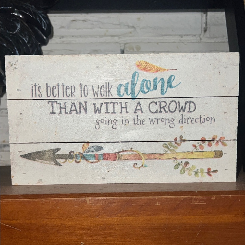 Inspirational Quote Rustic Wall Decor